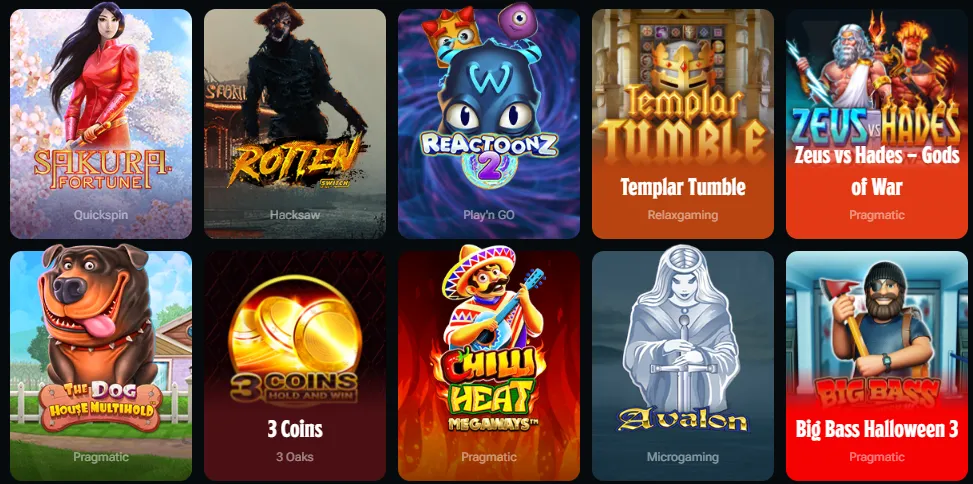 Diverse Game Library: Slots, Tables, and More